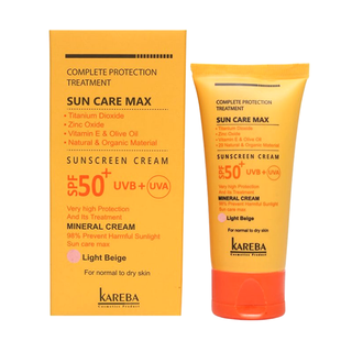 کرم ضد آفتاب رنگی بژ روشنSPF50 کاربا